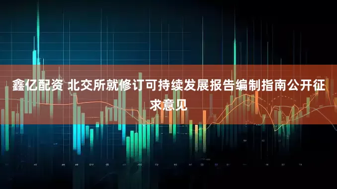 鑫亿配资 北交所就修订可持续发展报告编制指南公开征求意见