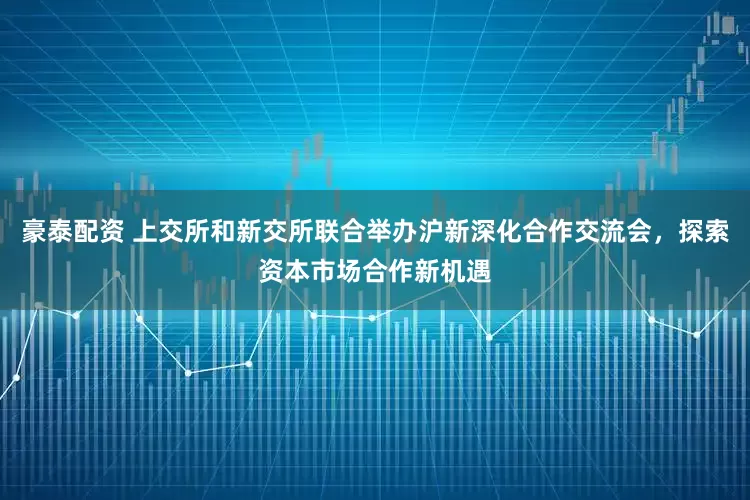 豪泰配资 上交所和新交所联合举办沪新深化合作交流会，探索资本市场合作新机遇